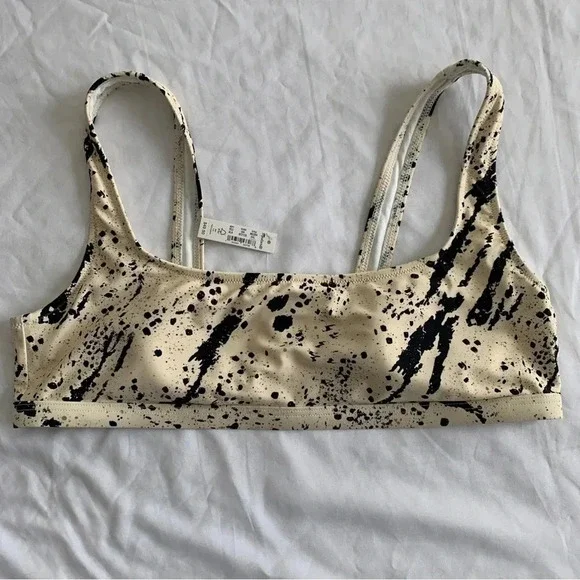 Madewell Second Wave Balconette Bikini Top Swimsuit Speckled Tiger 2XL XXL New! - Picture 6 of 14